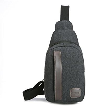 YANGYANJING Mens/Womens Small Vintage Canvas Messenger Bag Cross body bag Pack Organizer Satchel Bag Durable Multi-pocket Sling Shoulder Bag