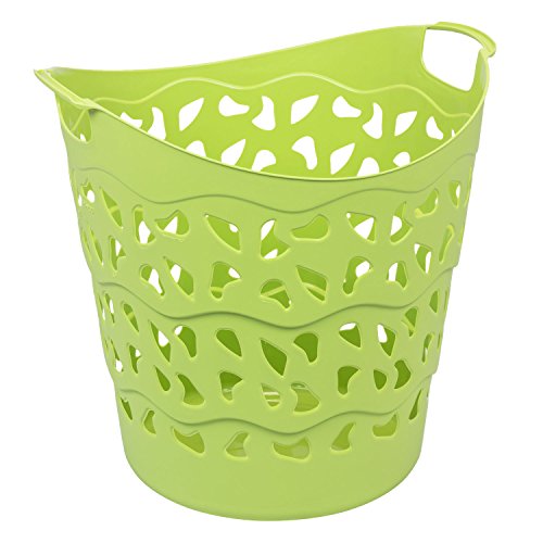Flexibler Wäschekorb Tragekorb Aufbewahrungskorb Korb grün