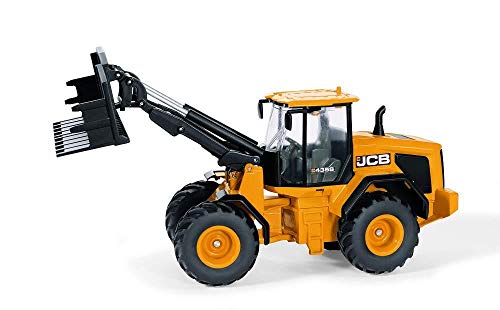 SIKU 3663, JCB 435S Agri Radlader, 1:32, Metall/Kunststoff, Orange, Frontladerwechselsystem - 3