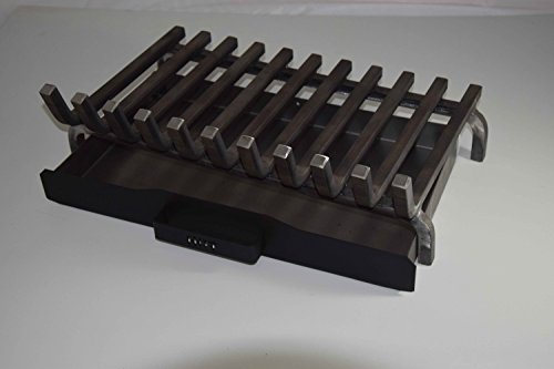 Kaminrost, Feuerrost, Kamin , Feuerbock, Kamineinsatz 50 x 30cm mit Aschekasten,16mm Vierkantmaterial