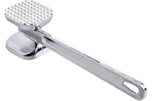 Poundsaver Aluminum Meat Mallet, Meat Tenderizer, Heavy Duty Meat Mallet, Meat Hammer with Comfortable Grip, Metal Meat Pounder, Steak Beef Chicken Hammer Kitchen Tool (Medium)