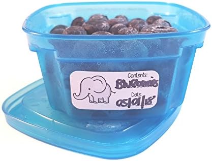 Tubby Tots Baby Food Storage Containers and Weaning Bowls Set of 8, 200ml (7oz) - COMPLETELY BPA Free - PLUS microwave &amp; dishwasher safe date labels!