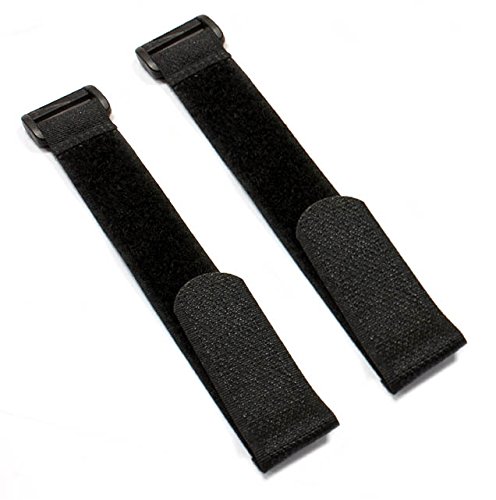 Preisvergleich Produktbild 2 Stück Akku Klettband 200mmx20mm (Schwarz)