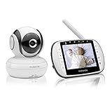 Motorola MBP 36S – Video Babyphone mit 3.5 Zoll Farbdisplay und bis zu 300 Meter Reichweite, weiß - 5