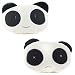 Kasstino 1 Pair Cute Panda Vehicle Neck Rest Pillow Headrest Cushion Protecter Travel Car Pillow