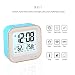 Produktbild Valentinstag Geschenk LCD Digitale Wecker LEMONDA Digitale Wecker Intelligent Alarm Clock mit Temperaturanzeige Luftfeuchtigkeitanzeige Datums Anzeige Schlummerfunktion Sensorlicht (Blau)