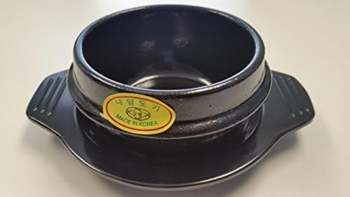 Korean Dolsot Stone Bowl 4.7 Inch with Trivet (For Bibimbap and Soup) by Kumkang
