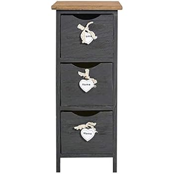 Hartleys Kommode Weiß-Grau, mit 5 Schubladen: Amazon.de: Küche & Haushalt