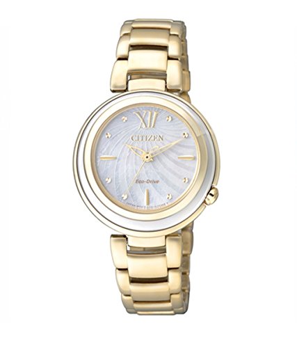 Citizen Damen-Armbanduhr XS Citizen L Analog Quarz Gold EM0336-59D Citizen Damen-Armbanduhr XS Citizen L Analog Quarz Gold EM0336-59D