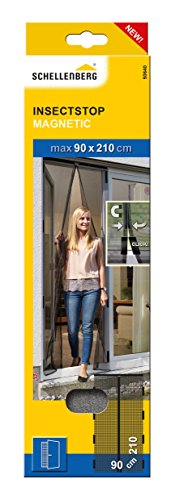 Schellenberg Insektenschutz-Magnetvorhang für Türen, 90 x 210 cm, anthrazit, 50640