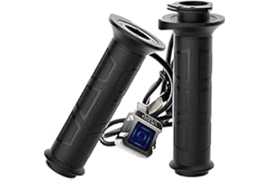 Baceyong Poignées de moto chauffantes électriques universelles 22mm (7/8") pour moto et ATV