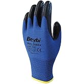 Beybi PN5 Polyester &Ouml;rme Nitril 12 &Ccedil;ift İş Eldiveni