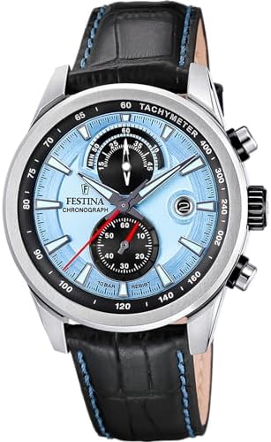 Festina Orologio Uomo Analogico in Pelle Nero F20695/2