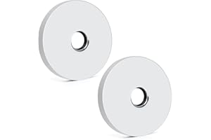 OPERMAXER 4 Inch Shower Arm Flange Oversized Plumbing Cover Plates, Universal Extra Large Replacement Escutcheon Cover Plate for Covering Gaps, Holes, Fits All Standard 1/2" Pipes, Chrome(2 PACK)