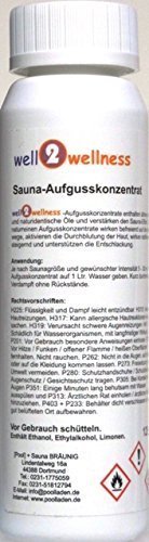 well2wellness® Saunaeimer / Saunakübel Nadelholz 5,0 l inkl. Einsatz + Schöpfkelle plus gratis Mentholkristalle + Saunaaufguss - 5