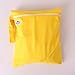 Waterproof Zipper Bag Washable Reusable Baby Cloth Diaper Bag (Yellow)