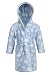 Babytown Baby Velvety Soft Star Print Hooded Dressing Gown Blue 6-12