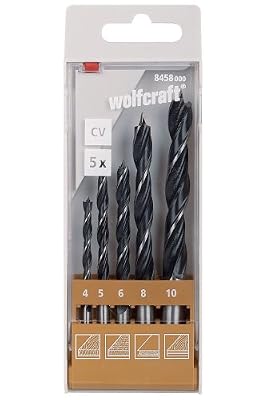 Wolfcraft 8458000 Coffret de 5 forets bois CV4A10