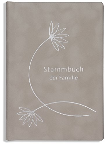 Stammbuch der Familie -Glio-, Familienstammbuch, Velours, Silberprägung, Klemmschiene, Klemmtechnik, Stammbücher, Sand