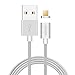 Produktbild VIDARE Magnet Ladekabel Micro USB Kabel mit Lebenslanger Garantie Android Handys, Samsung, HTC und Weitere (Silber)