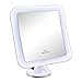 Produktbild Schramm® LED Spiegel 10-Fach Vergrößerung mit Saugnapf LED Schminkspiegel Weiss Schminkspiegel mit LED Make up Spiegel mit Beleuchtung Standspiegel Kosmetikspiegel Badezimmerspiegel Kosmetik Spiegel