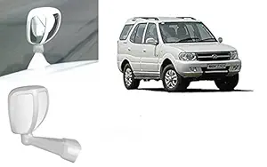 Auto Pearl Front Fender Wide Angle Mirror Bonnet Mirror for - Safari Storme (Small, White)