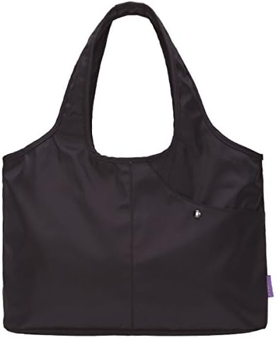 <b>KeBos Women’s Waterproof HandBag Shoulder Bag-Large Nylon Tote Bag Multi Pocket Shopper Bag for Shopping Work School Black</b><br>