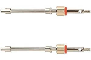 RCAWD Rc Auto CVD Antriebswellenachse vorne für Axial 1/24 SCX24 Crawler Upgraded Teil 2 Stück/Set (Silber)