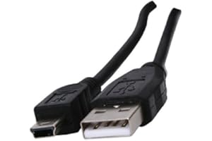 CONSOLETRONIC 1.8m USB 5-pin Mini Cable - High Speed 2.0 / Black/For PSP TomTom/Sat Nav/Camera / MP3 / MP4