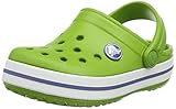 Obermaterial: Synthetik Crocs Crocband Kids, Unisex - Kinder Clogs, Grün (Parrot Green/White), 19/21 EU (Herstellergröße:C4/5)