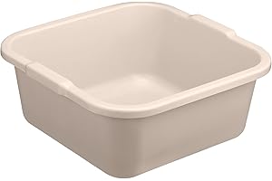Fußbad Schüssel 39x39 cm, viereckige Fuß-Badewanne, Koskaderm, Creme