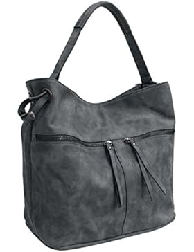 Flora & Co (Farbauswahl) Damen Handtasche PU-LEDER Beuteltasche Tasche