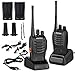 Produktbild OCDAY Walkie Talkies, 888s Handfunkgerät 6 km Entfernung, 16 Kanäle walky Talky, wiederaufladbar Funkgeräte Set, inkl. Kopfhörer, Funksprechgeräte LED-Licht