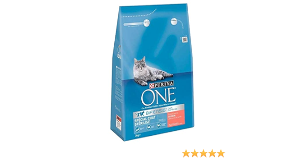 Purina One Croquettes Chat Sterilise Saumon 3kg Lot De 2 Amazon Fr Cuisine Maison