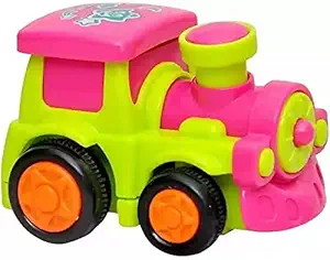 Tzoo Push and Go Mini Train ,Unbreakable Pull Back Vehicles| Push and Go Crawling Toy for Kids & Children, Power Friction Toys for Boys and Girls(Multicolor)