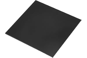 Rebower 254x254x4mm UHMW Polyethylene Sheets Ultra High Molecular Weight Black Plastic Sheet [for Home, Industrial]