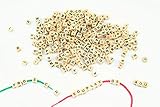 für Ketten und Armbänder Eduplay Holz-Buchstabenwürfel zum Fädeln, 300 Stück