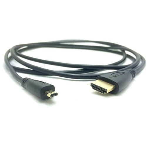 Keple | 2M HDMI auf Micro HDMl | Anshluss von Sony DSC-RX100 zu HDTV / Fernseher/ Monitor / Projektor / Plasma TV | Vergoldetes Micro HDMI Kabel 1.4 / 3D / Ethernet / Full HD / HD Ready / 1080p / 2160p / 4K / Ultra HD - 2