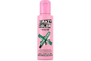 Crazy Color Semi-Permanent Hair Color Dye pine green 46 - 100 ml, 1er pack (1 x 115 g)