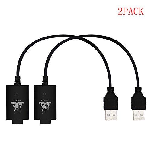 IXIGER USB *2 Cigarette Electronique sans Nicotine ni Tabac (noir)