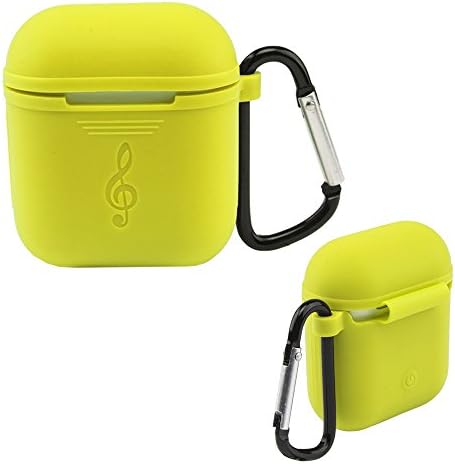 ENSULTD Silicone Protective Case For Airpods Shock Proof, Scratch Proof (Yellow)