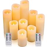 EINFACHE & KONVENIENTLICHE BEDIENUNG: Mit einer Fernbedienung können Sie alle unsere flammenlosen DANIP-Flammenlosen Kerzen unterschiedlicher Größe steuern. Mit der Timer-Funktion können Sie 2H | einstellen 4H | 6H | 8H, Zeiteinstellung zum automatischen Ein- und Ausschalten. Zyklus alle 24 Stunden.