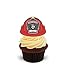 Produktbild Die Backen Girls-Feuerwehrmann Feuerwehrmänner Helmet Hat BBW-97, essbar, 12 Standup Kuchen-Deko, vorgeschnitten, essbar, Premium, 2 x A5, für 12 Bilder