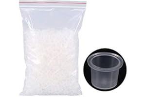 NI ZMIR 1000 elementów/woreczków do tatuażu, tubki z tworzywa sztucznego, mikroblading, pigmenty, akcesoria, przezroczyste pojemniki, pojemniki, tatuaż, pigmenty, 3 rozmiary (S)