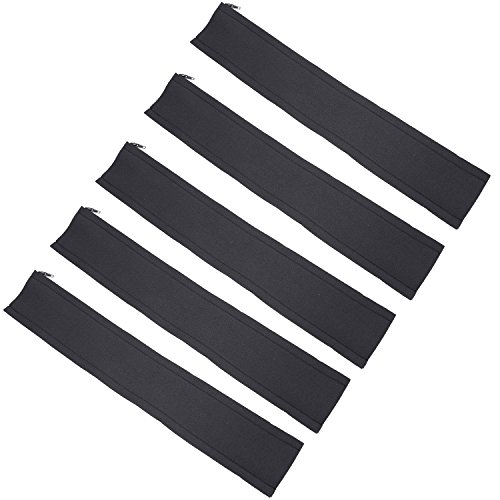 LEADSTAR 5er Pack 50 cm Kabelschlauch Flexible Neoprene Kabelkanal Kabel Management mit Reißverschluss Schwarz - 4