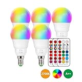 RGB + Warmweiß - Es gibt einen großen Unterschied zwischen normalen Lampe und RGBW-Glühlampen, es ist nicht nur warmweiß, sondern auch RGB-Glühlampen. Die Lampe bietet 12 Arten statischer Farben und 2 dynamische Modi. Es kann die normale Glühlampe, Stimmungsglühlampe, dekorative Glühlampe, Glühlampe der Party usw. sein