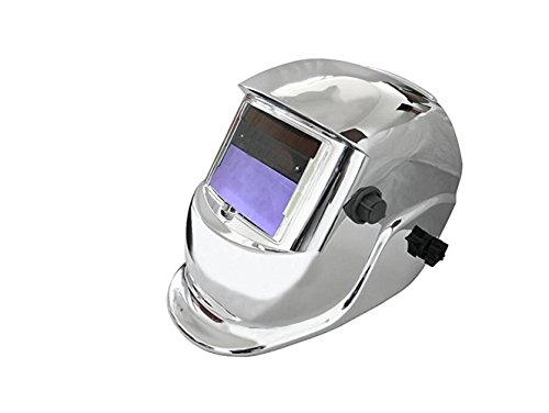 Preisvergleich Produktbild Elektrische Schweißhelm Automatische Abdunkelung Solar Powered Welders Schweißhelm Maske, silber