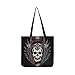 Produktbild Winged Skull Cross Canvas Tote Handtasche Schultertasche Crossbody Taschen Geldbörsen für Männer und Frauen Einkaufstasche