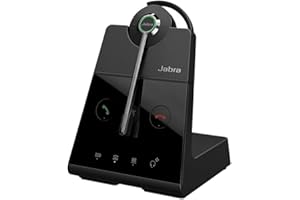 Jabra Engage 65 Convertible On-Ear DECT - Auriculares inalámbricos certificados para Skype para Empresas - para teléfonos de Escritorio y softphones - Negro - Versión para la UE