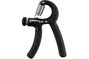 Joofang Hand Grip Exerciser Strengthener,5-60KG adjustable Resistance,Power Trainer Gripper,Wrist Finger Forearm exercise,squeeze climbing grip,strength crossfit training fitness Black